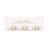 トンボの住所を結婚持つ秋の庭 ラベル (正面)