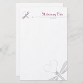 トンボの個人的なノート紙 便箋 (正面/裏面)