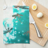 トンボの光の木 キッチンタオル (四つ折り)