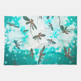 トンボの光の木 キッチンタオル