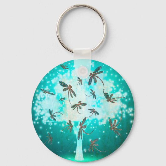 トンボの光の木 キーホルダー (正面)