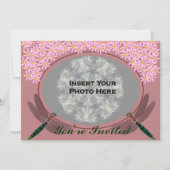 トンボの写真のブライダルシャワーの招待状 招待状 (正面)