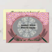 トンボの写真のブライダルシャワーの招待状 招待状 (正面/裏面)