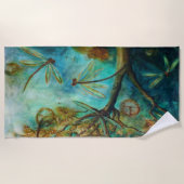 トンボの同意 ビーチタオル (正面)