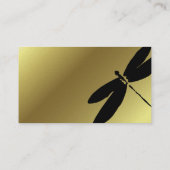 トンボの名刺は|の金ゴールド及び黒を設計します 名刺 (裏面)