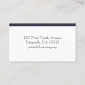 トンボの名刺|の真夜中のフェイクなフランネル 名刺 (裏面)