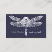 トンボの名刺|の真夜中のフェイクなフランネル 名刺 (正面)