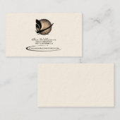 トンボの名刺(月の背景幕と) 名刺 (正面/裏面)