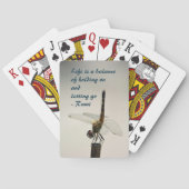 トンボの命は逃げ続けるバランス トランプ (裏面)