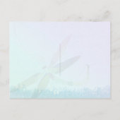 トンボの国の結婚式の日付を保存 案内ポストカード (裏面)