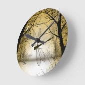 トンボの壁時計 ラウンド壁時計 (傾斜)