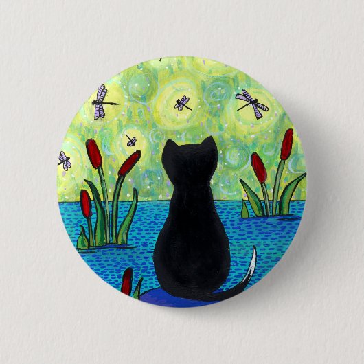 トンボの夢みる人ピン 缶バッジ (正面)