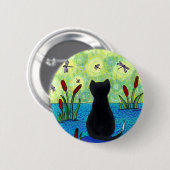 トンボの夢みる人ピン 缶バッジ (正面&裏面)