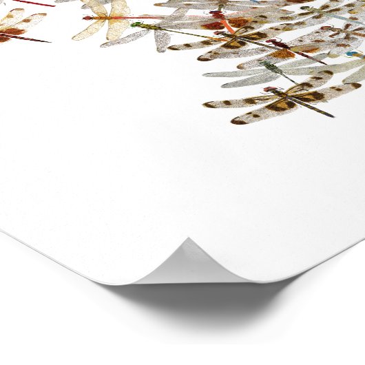 トンボの大群 ポスター (角)