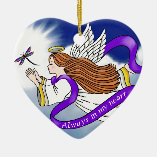 トンボの天使 セラミックオーナメント (正面)