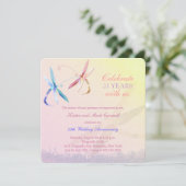 トンボの夫婦 25周年記念結婚式 招待状 (スタンド正面)