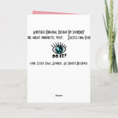 トンボの庭(誕生日カード) カード (裏面)