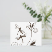 トンボの抽象芸術 ポストカード (スタンド正面)