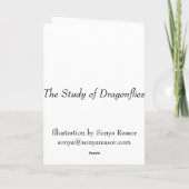トンボの挨拶状の勉強 カード (裏面)