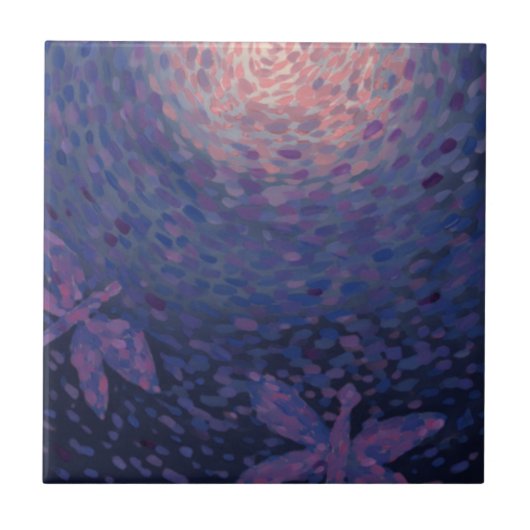 トンボの月 タイル (正面)