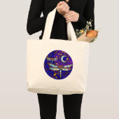 トンボの月 ラージトートバッグ (正面(商品))