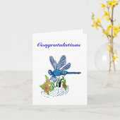 トンボの検索 カード (黄色い花)