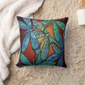 トンボの毛布の贈り物|トンボの贈絵を描り物 クッション (ブランケット)