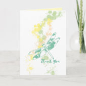 トンボの水の色任意の大事な行事ありがとう カード (正面)