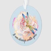 トンボの水彩画 オーナメント (正面)