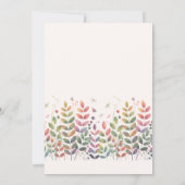 トンボの秋の庭結婚園 招待状 (裏面)