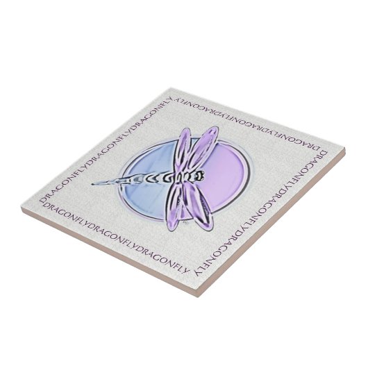 トンボの紫色 タイル (側面)