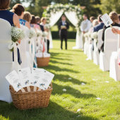 トンボの結婚式プログラム、カスタム ハンドファン