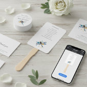 トンボの結婚式プログラム、カスタム ハンドファン