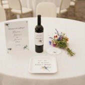 トンボの結婚式　セーブ・ザ・デート・ステッカー ワインラベル