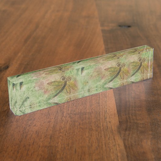 トンボの綿菓子 デスクネームプレート (側面)