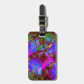 トンボの腰回りが大きなFlit ラゲッジタグ (正面縦)