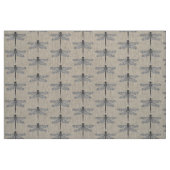 トンボの自然な昆虫の芸術 ファブリック (ファットクウォーター)