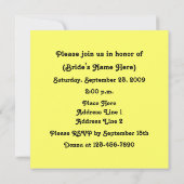 トンボの花かご ブライダルシャワー 招待状 (裏面)