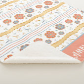 トンボの花のかわいらし感激 シェルパブランケット (3/4)