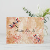 トンボの花咲く結婚式招待状 招待状 (スタンド正面)