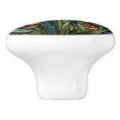 トンボの芸術ボホフローラ植物染色ガラス セラミックノブ (側面)