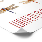 トンボの芸術 ポスター (角)