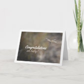 トンボの茎上ポートレート カード (正面)