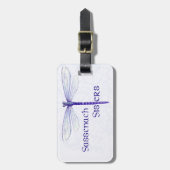 トンボの荷物のラベル ラゲッジタグ (正面縦)