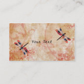 トンボの華麗さの名刺 名刺 (裏面)