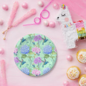 トンボの蝶ハチドリの花の紙皿 ペーパープレート (パーティー)