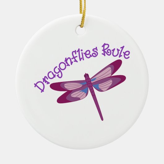 トンボの規則 セラミックオーナメント (正面)