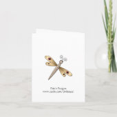 トンボの誕生日の招待状 招待状 (裏面)