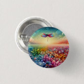 トンボの踊りボタン 缶バッジ (正面&裏面)