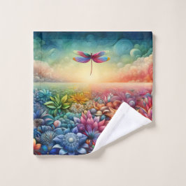 トンボの踊り ウォッシュタオル